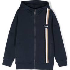 Hugo Boss Tops HUGO BOSS Kidswear hooded jacket kids Cotton/Polyester/Cotton/Spandex/Elastane Blue