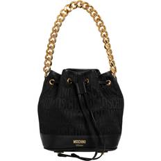 Drawstring Crossbody Bags Moschino handbags women logo 3226ma741282681555 black medium leather bag tote