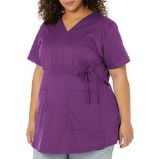 Spandex Maternity & Nursing Wear WonderWink Women's Maternity Top, Eggplant