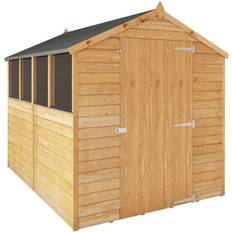 Wood Sheds Mercia Garden Products 8 X 6Ft Overlap Apex Shed (Building Area )