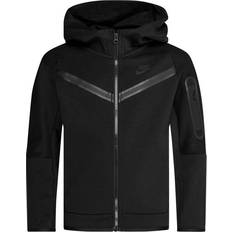 Nike tech fleece hoodie junior Nike Boy's Sportswear Tech Fleece Full Zip Hoodie - Black (CU9223-010)
