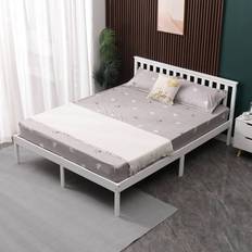 Westwood King Bed Durable Solid Pine Frame Low Slat Support