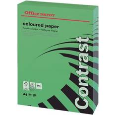 Office Depot Office Papers Office Depot Coloured Card Intense Green A4