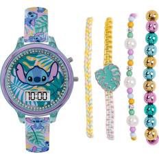 Disney Women Wrist Watches Disney Lilo and Stitch Digital and Bracelet Set