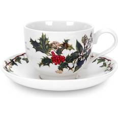Freezer Safe Cups Portmeirion The Holly & The Ivy Set of 6 Tea Cup