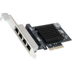 Syba SI-PEX24042 4 Port Gigabit Ethernet PCI-E x1 Network Interface Card