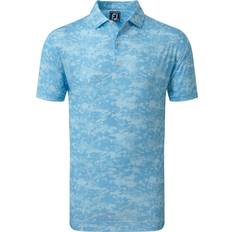 Men - Polyester Polo Shirts FootJoy Cloud Camo Golf Polo Shirt