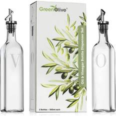 Green Oil- & Vinegar Dispensers GreenOlive Set Oil- & Vinegar Dispenser