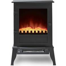 Black Electric Fireplaces Warmlite 2KW Alloa Log Fire Stove