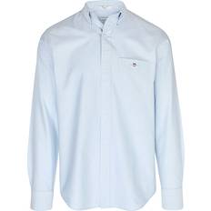 Blue - Men Shirts Gant Regular Fit Oxford Shirt - Light Blue