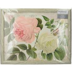 Pink Serving Platters & Trays Tops 5138328 Rose Garden Cushioned Lap Serving Tray