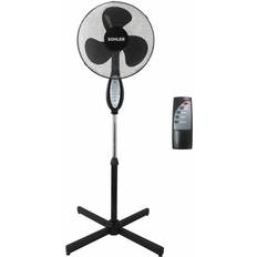 Floor Fans Remote Control Standing Pedestal Stand Fan Adjustable Oscillating Rotating
