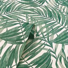 Rasch Tropical Leaf Wallpaper Sage Green Arthouse 925100