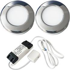 Loops chrome Surface Kitchen & Driver Kit Ceiling Flush Light