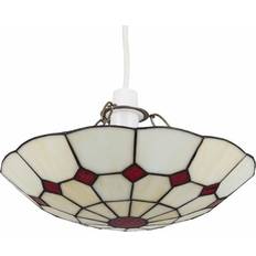 Red Pendant Lamps MiniSun Valuelights Tiffany Style Traditional Pendant Lamp