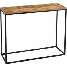 Charles Bentley Industrial Chevron Contemporary Console Table