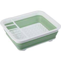 Premier Housewares Green White Collapsible Dish Drainer
