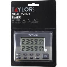 Kitchen Timers Taylor Pro Stainless Steel Dual Event Kitchen Timer
