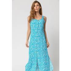 Turquoise Dresses Roman Ditsy Floral Button Through Dress