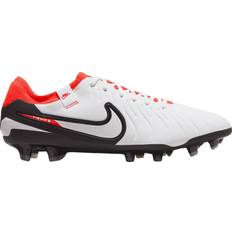 Nike Firm Ground (FG) - Men Football Shoes Nike Tiempo Legend 10 Pro FG M - White/Bright Crimson/Black