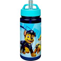 Paw Patrol Plastic Water Bottle with Integrated Straw and Spout Free of Bisphenol A and Phthalates Approx 500 ml