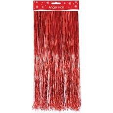 The Home Fusion Company Red Christmas Xmas Angel Hair Tinsel Lametta Decoration