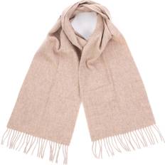 Brown - Women Scarfs Barbour Plain lambswool scarf in oatmeal