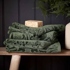 Multi Coloured Towels William Morris & Co St James Bath Towel Green