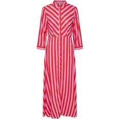 Pink - Stripes Dresses Y.A.S Savanna Dress - Cyclamen