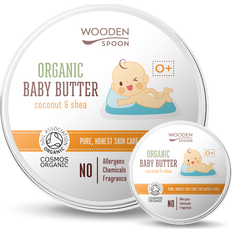 Cotton Baby Bottles & Tableware Wooden spoon Organic Coconut & Shea Body Butter for Children from Birth 100 ml