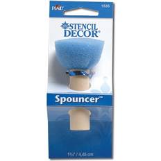 Water Based Clay Plaid Spouncer Packaged. Large 1-3/4"