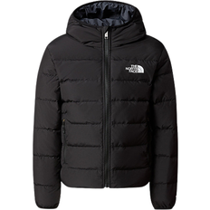 Coat - Polyester Jackets The North Face Girl's Reversible North Down Hooded Jacket - Black (NF0A84N6-JK3)