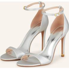 Ted Baker Women Slippers & Sandals Ted Baker Women's Leather Stiletto Heel Sandals in Silver, Helmiam