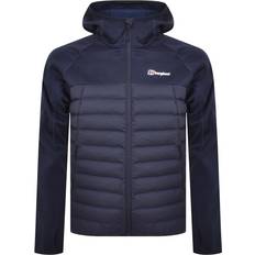 Blue - Men - Winter Jackets Outerwear Berghaus Pravitale Hybrid Jacket - Dark Blue
