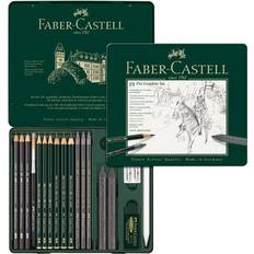 Black Graphite Pencils Faber-Castell Pitt Graphite Tin of 19