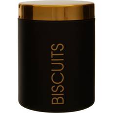Premier Housewares Biscuit Jars Premier Housewares Maison Liberty Black Enamel Biscuit Jar