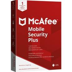 McAfee mobile security plus 1 device unlimited vpn 1 device 1 year licence