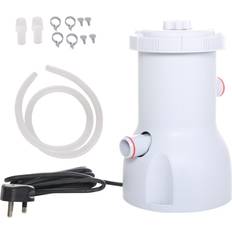 Pool Pumps OutSunny 800GPH Cartridge Filter Pump for 13'-15' Above Ground Pools White