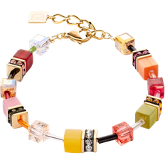Coeur de Lion Geocube Iconic Indian Summer Bracelet - Gold/Multicolour