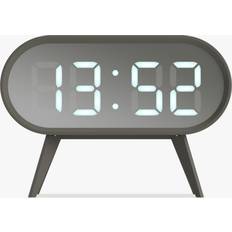 Newgate Space Hotel Cyborg LED Digital Alarm Clock Grey