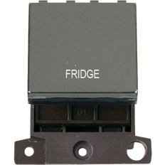 Black Freestanding Refrigerators Scolmore MiniGrid 20A Double-Pole Ingot Black