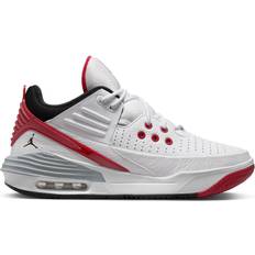 43 - Men Shoes Nike Jordan Max Aura 5 M - White/Varsity Red/Wolf Grey/Black