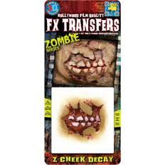 Tinsley Transfers 3d zombie rotting cheek prosthetic