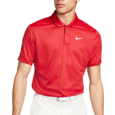 Nike Men's Tiger Woods Dri-Fit ADV Golf Shirt - Gym Red/White