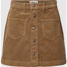 Brown - Women Skirts Only Corduroy Skirt