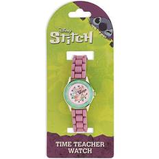 Disney Women Wrist Watches Disney Lilo and Stitch Pink Angel Time Teacher