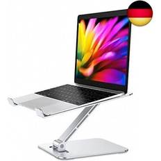 Laptop stand lap desk, ergonomic foldable computer with adjustable height