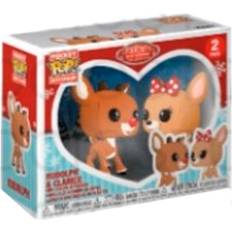Polyester Keychains Funko the Red-Nosed Reindeer Rudolph & Clarice Pop! Pocket Pop! multicolour