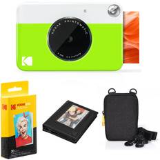 Kodak Printomatic Instant Camera Green Bundle with Zink Paper Case and Album