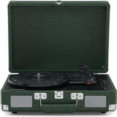 Crosley Cruiser Deluxe Plus Bluetooth Turntable – Green Ostrich